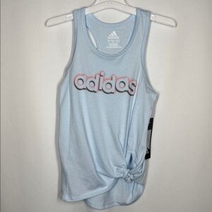 💜3/$15 Adidas Toddlers Light Blue Tank Top NWT